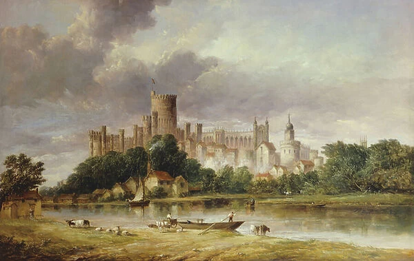 A View of Windsor Castle from the Brocas Meadows, 1856