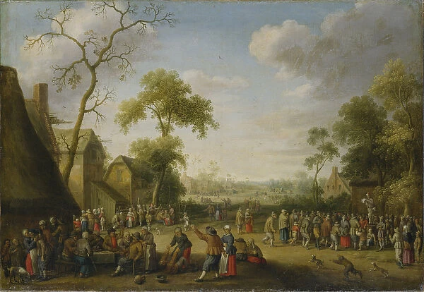 Village Scene, 1637 (oil on canvas)