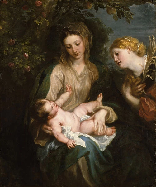 Virgin and Child with Saint Catherine of Alexandria, c. 1630 (oil on canvas)