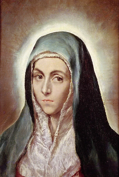 The Virgin Mary, 1595-1600 (oil on canvas)