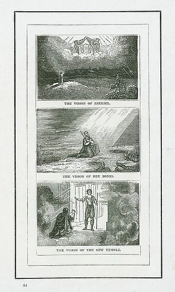 The Vision Of Ezekiel; The Vision Of Dry Bones; The Vision Of The New Temple (engraving)