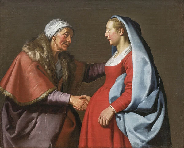 The visitation (oil on canvas)
