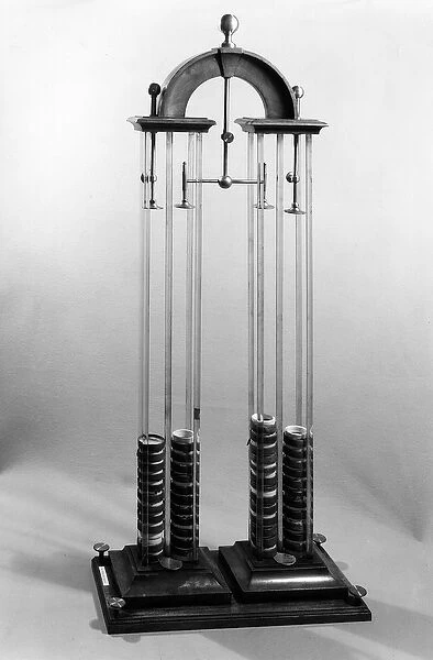 Voltaic pile (battery) made for the physicist, Jacques Alexandre Charles (1746-1823