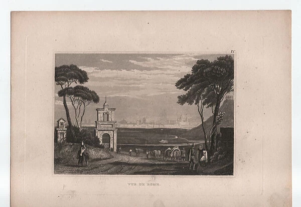 Vue de Rome, ca. 1850 (engraving)