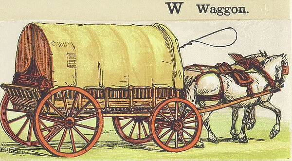 W : waggon, 1872 (illustration)