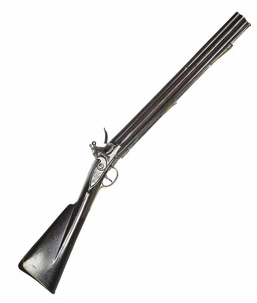 War of 1812 /  Napoleonic era, British Flintlock Naval Nock Seven Barrel Volley Gun