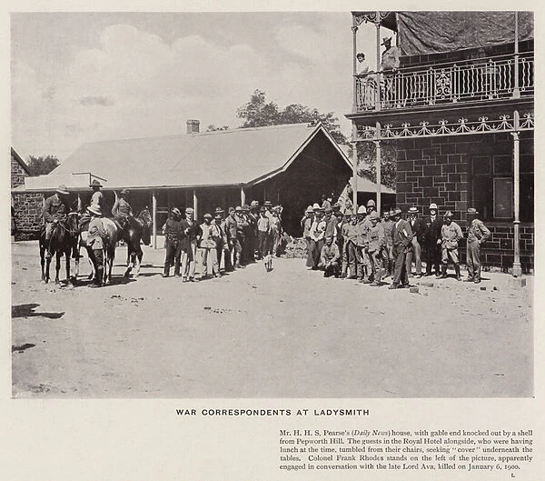 War Correspondents at Ladysmith (b  /  w photo)