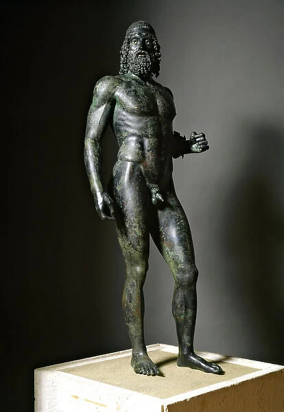 Warrior or athlete, called Bronze of Riace (statue A). 460 BC (sculpture)