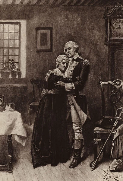 Washington and his Mother (photogravure)