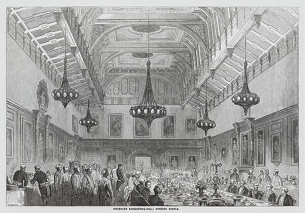 Waterloo Banqueting Hall, Windsor Castle (engraving)