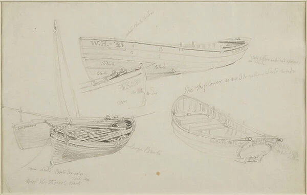 West Hartlepool Boats (pencil on paper)