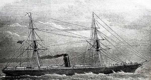 The West India Mail steamer Neva, 1850