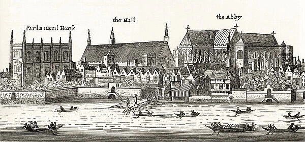 Westminster in 1647, from London Pictures: Drawn with Pen and Pencil, by Rev