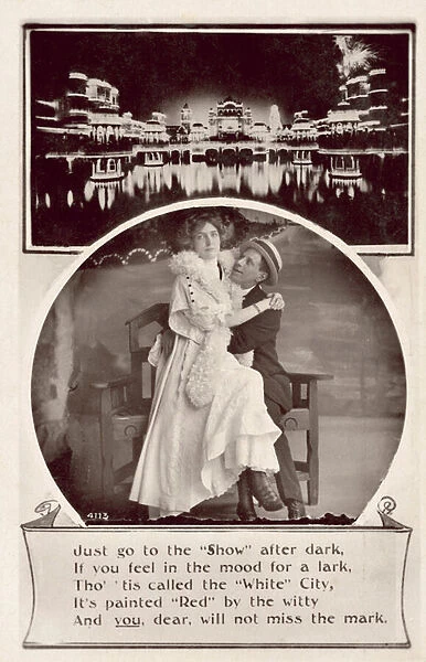 The White City, London, Franco-British Exhibition, 1908 (b  /  w photo)
