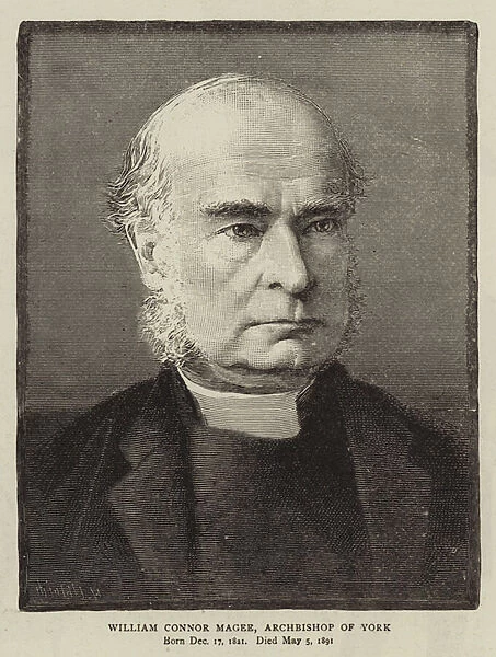 William Connor Magee, Archbishop of York (engraving)