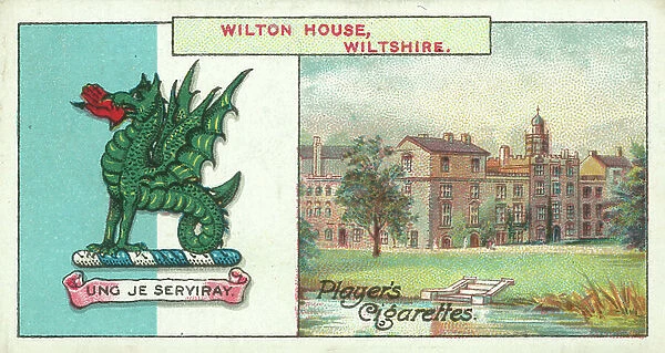 Wilton House, Wiltshire, Ung Je Serviray, The Earl Of Pembroke (colour litho)
