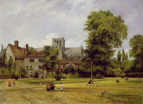 Winchester Cathedral, 1848 (oil on canvas)