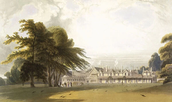 Windsor Park: the Royal Lodge, from Views of Windsor, Eton and Virginia Water