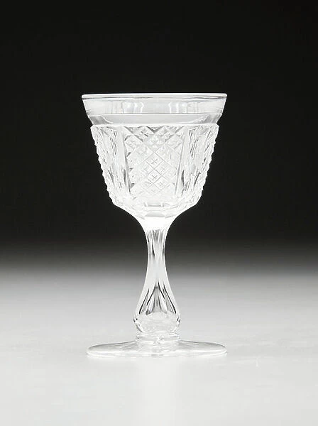 Wine glass, c.1855-1860 (lead glass)