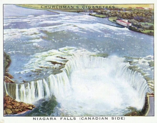 Wings Over The Empire: Niagara Falls, Canadian Side (colour litho)