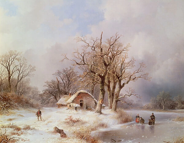 Winter landscape (oil)