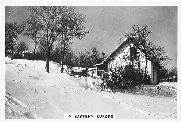 Winter Scenes, 1937: In Eastern Europe (b / w photo)