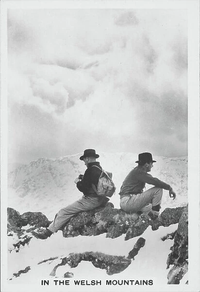 Winter Scenes, 1937: In the Welsh Mountains (b / w photo)