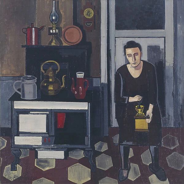 Woman in a Kitchen, 1935 (oil on canvas)