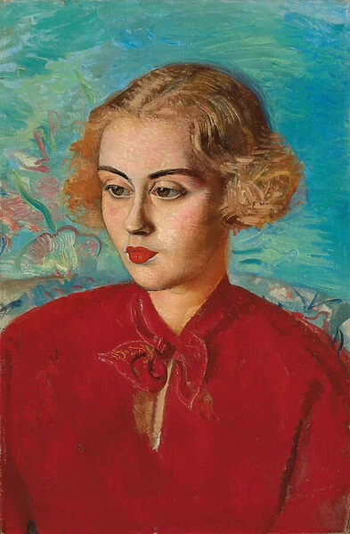 Woman in Red, 1936 (oil on canvas)