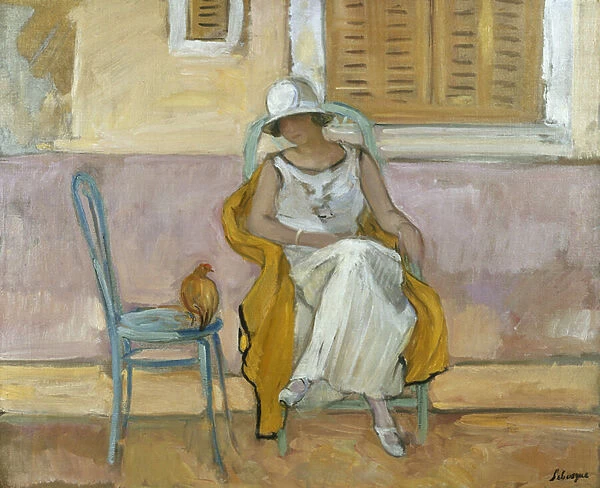 Woman in a White Dress; La Femme en Robe Blanche, c. 1923 (oil on canvas)