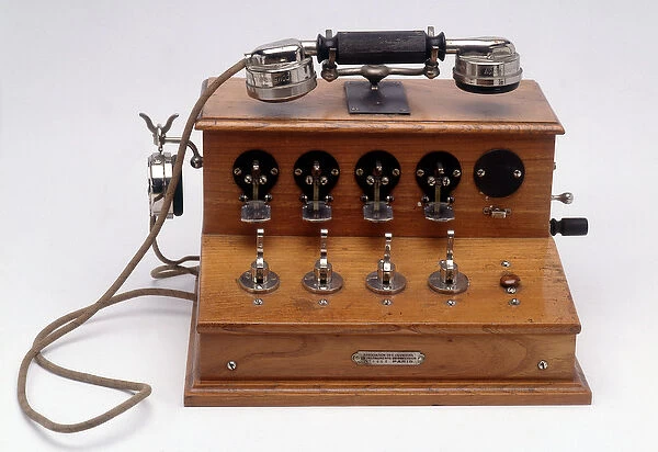 Wooden telephone switchboard, 20th century