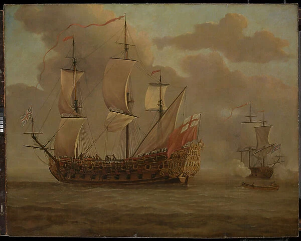 The Woolwich before a light breeze, c.1677 (oil on panel)