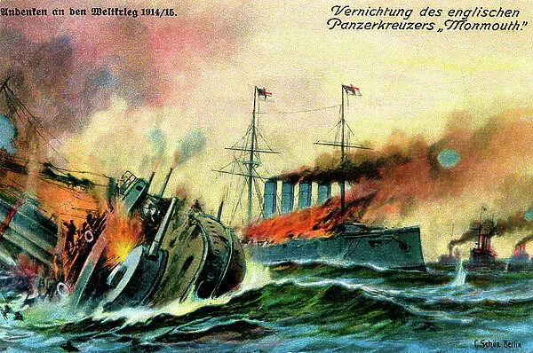 World War I:Sinking of British armoured cruiser