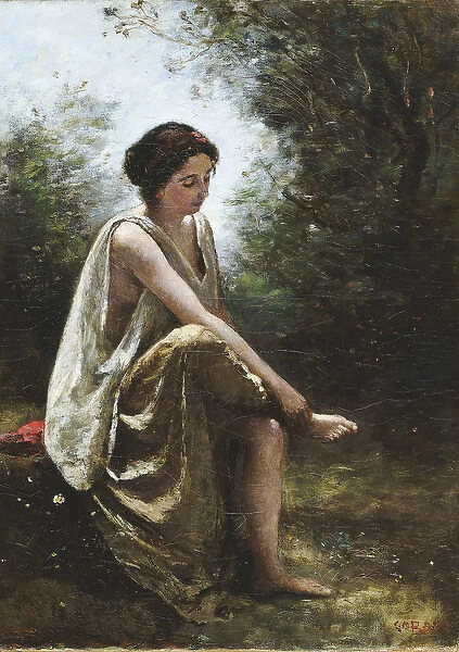 Wounded Eurydice, 1868-70 (oil on canvas)