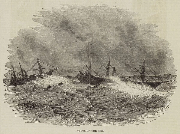 Wreck of the Isis (engraving)