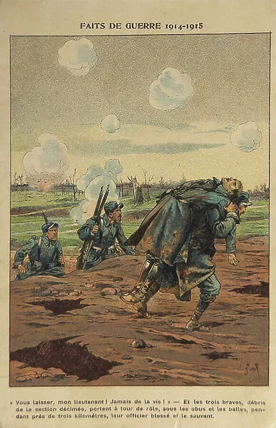WW1: To save the boss (illustration)