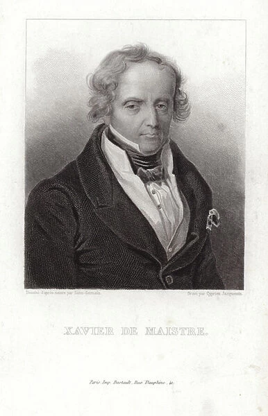 Xavier de Maistre, French soldier and author (engraving)