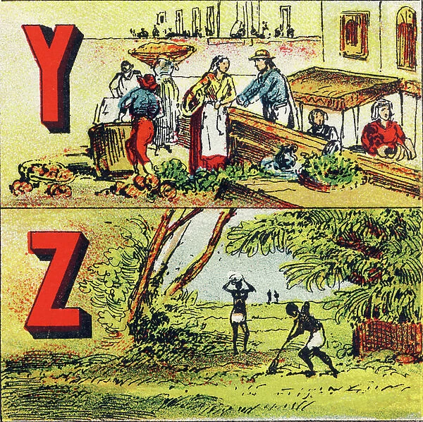 Y Z: Yucatan. Province of Mexico. Zanzibar, 1880 (engraving)