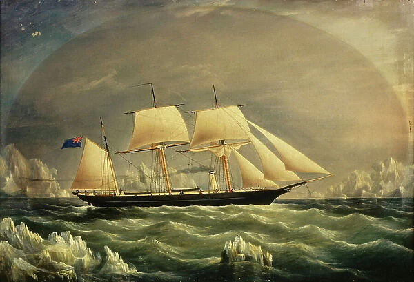 The yacht Fox, 19th century (oil painting)