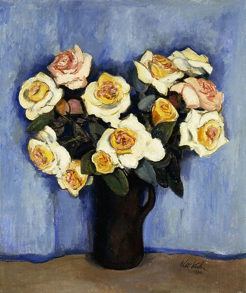 Yellow Roses, 1934 (oil on canvas)