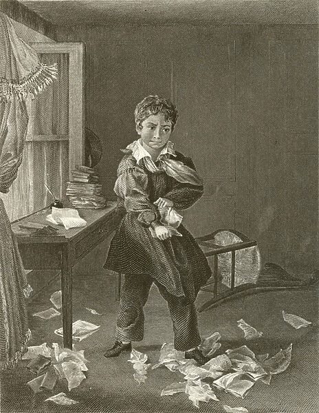 The young destructive (engraving)