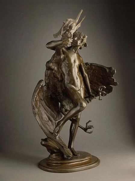 Young Faun and Heron, 1890 (bronze)