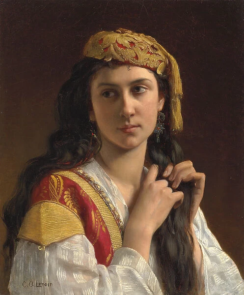 Young Greek Girl (oil on canvas)