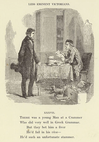 There was a young Man at a Crammer (engraving)