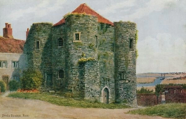 Ypres Tower, Rye (colour litho)