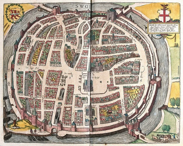 Zwolle, Netherlands (engraving, 1572-1617)