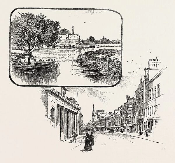 1. MILL ON THE COLNE. 2. HIGH STREET, COLCHESTER, an historic town and the largest