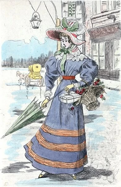 1827, Womens fashion in nineteenth-century Paris, Boutet, Henri (1851-1919)