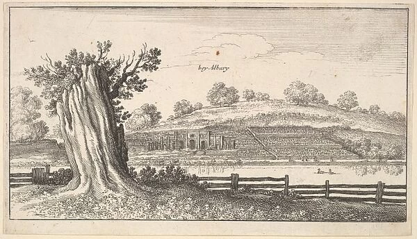 Albury tree-stump foreground 1625-77 Etching