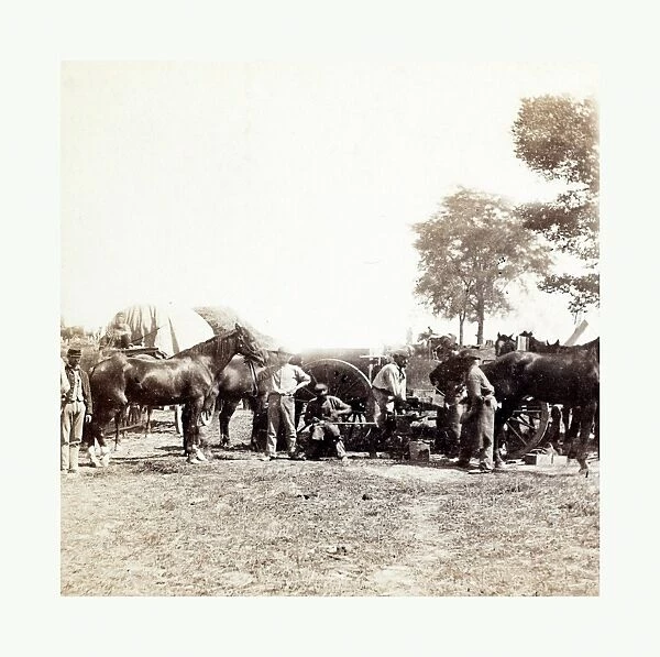 American Civil War: Army Blacksmith and Forge, Antietam, Sept